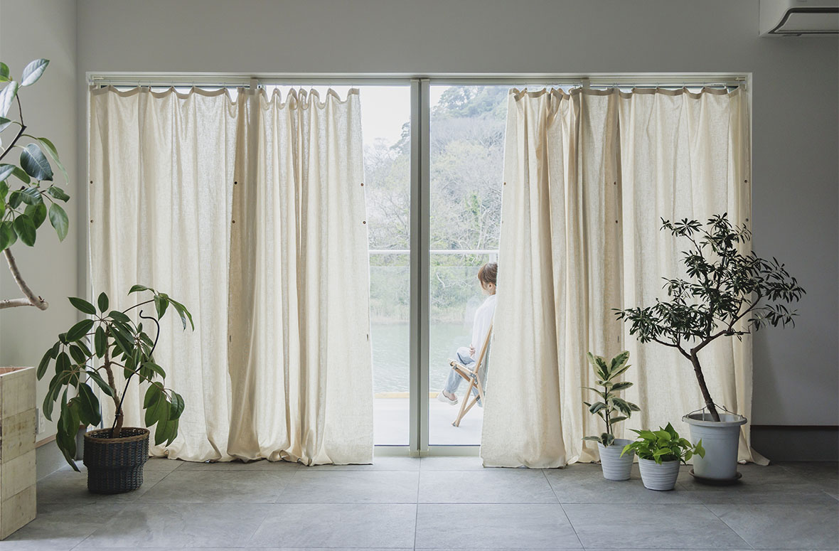 パイナップルカーテン | 自然素材カーテンの通販はKURASIKU(クラシク)